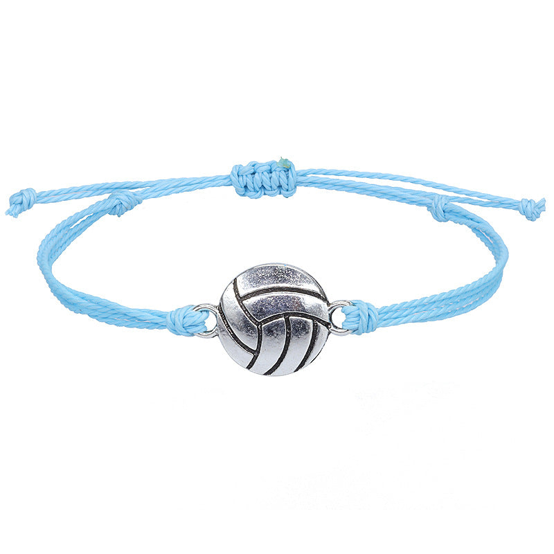 Waterproof Wax Line Woven Volleyball Baseball Bracelets