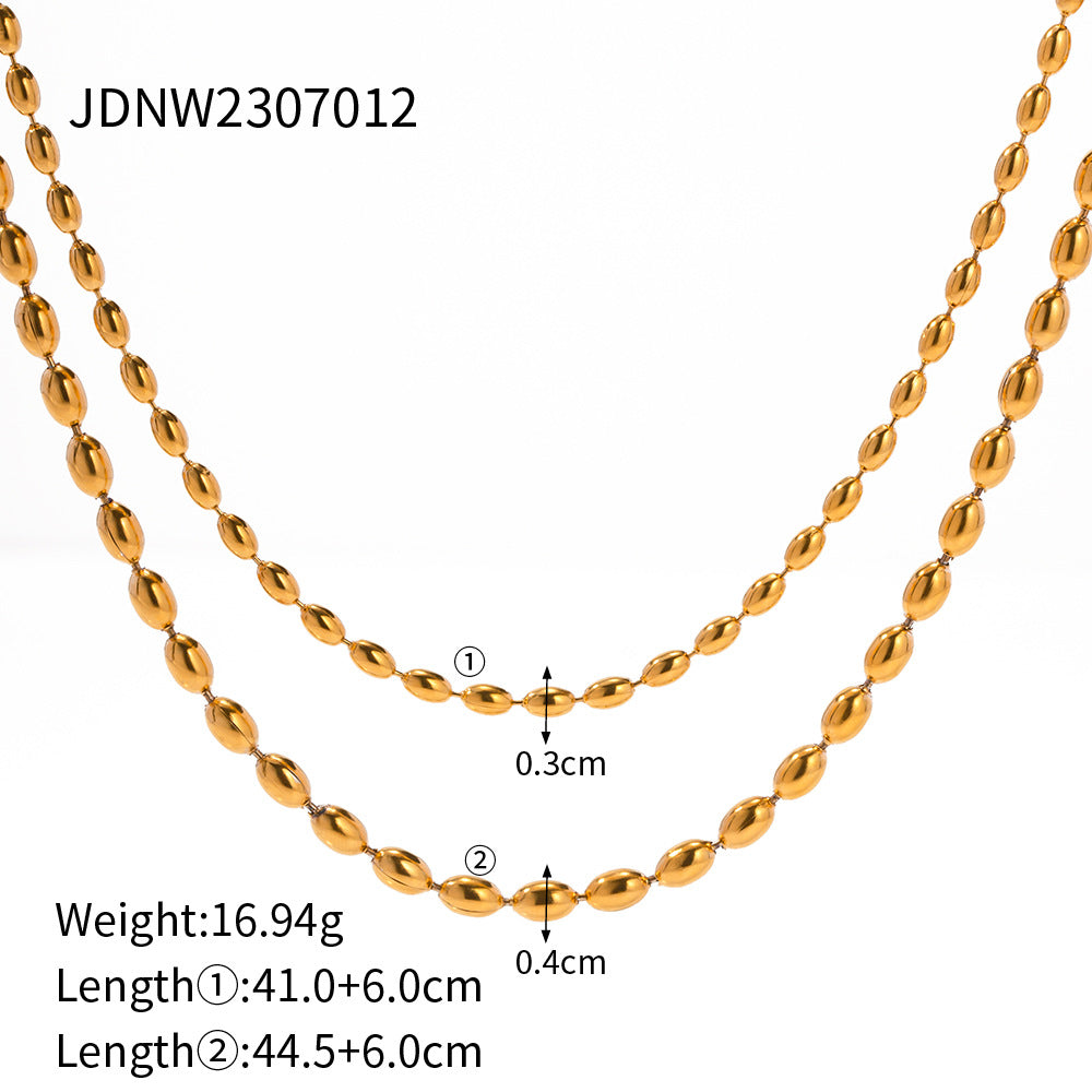 Women's Ornament Real Gold Plated Inlaid Zircon Shop Necklaces