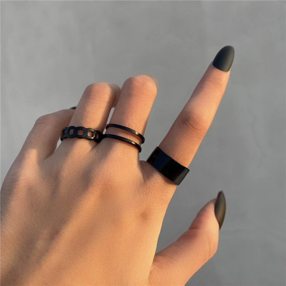 Smiley Twist Weave Female Index Finger Retro Rings