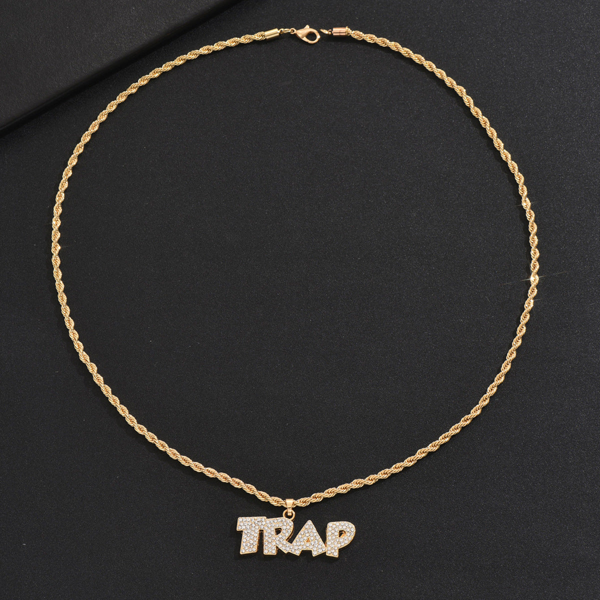 Men's Zircon Cross Design Clavicle Chain Hip Necklaces