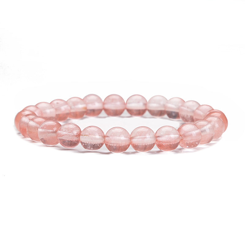 Listed Agate Pink Crystal Aquamarine Beaded Bracelets