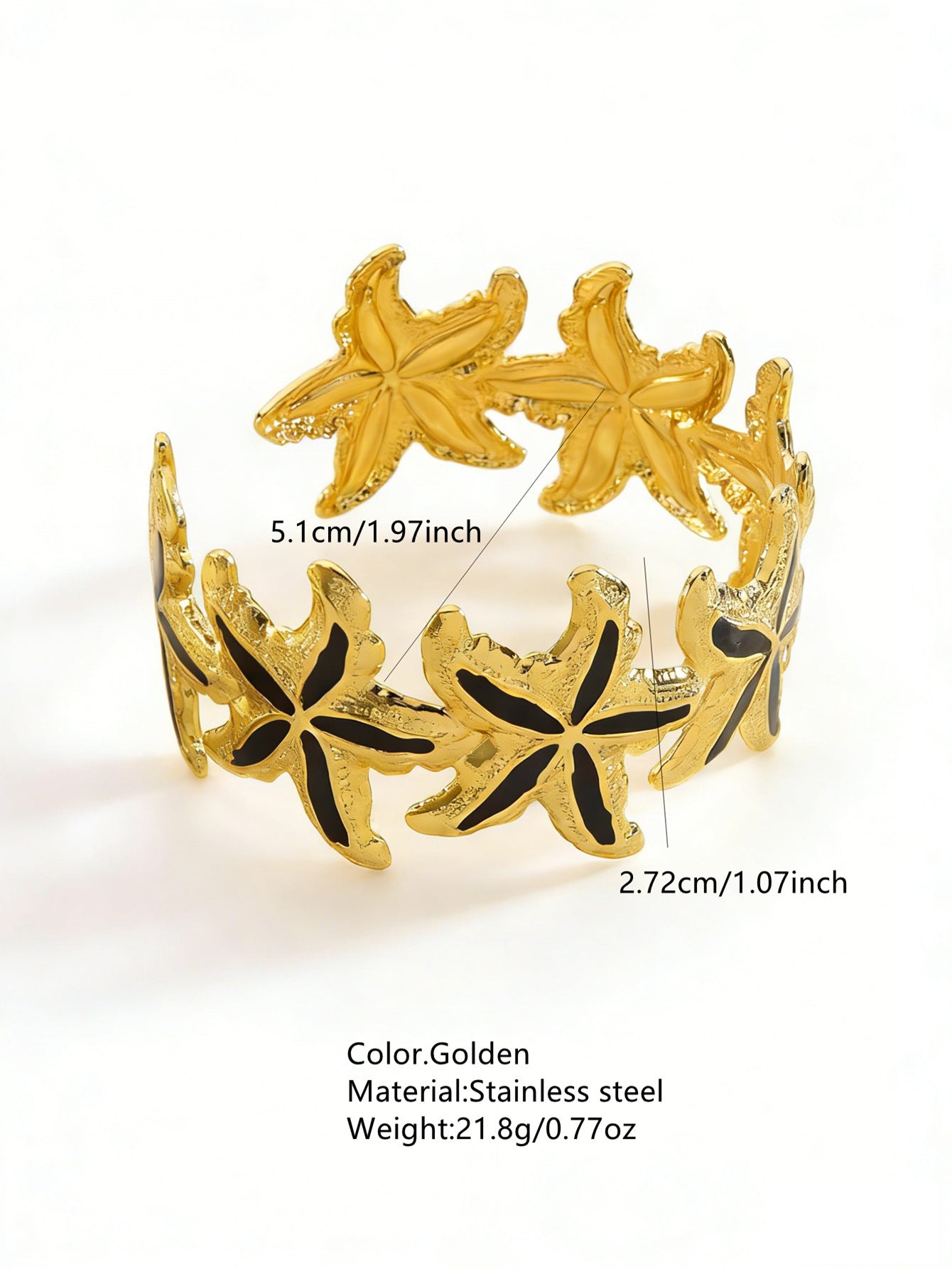 Steel Oil Dripping Cherry Special Interest Light Luxury Flowers Openings Bracelet