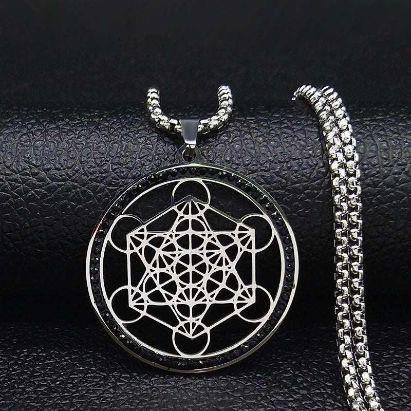 Women's & Men's Vintage Sacred Geometry Flower For Life Necklaces