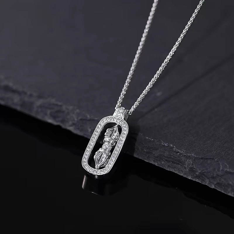 Cross Pestle Retro Diamonds High Sense Necklaces