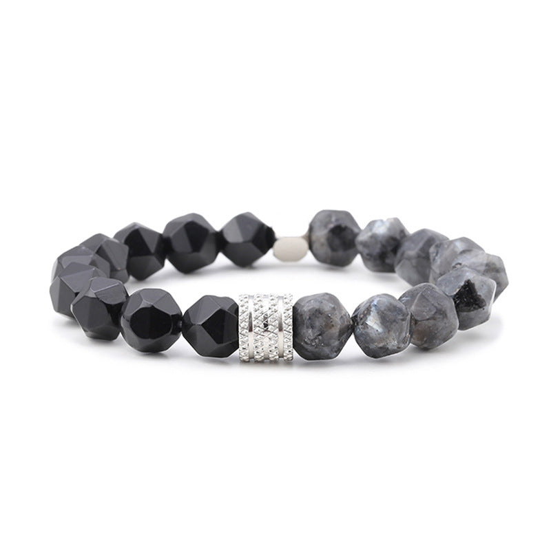 Men's Eye Cut Stone Stainless Steel Accessories Bracelets