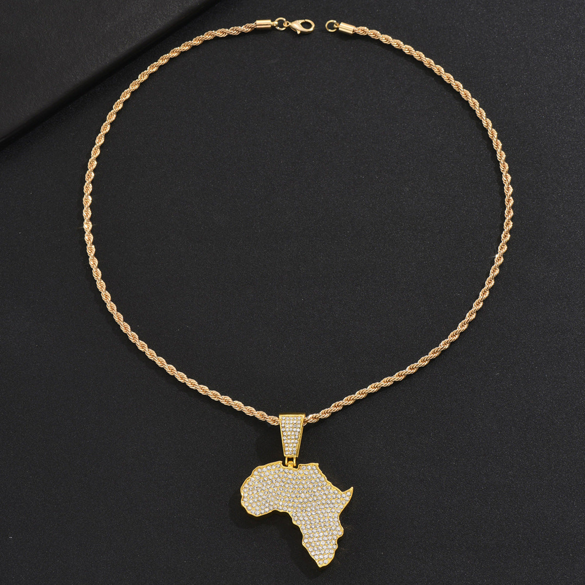 Men's Zircon Cross Design Clavicle Chain Hip Necklaces