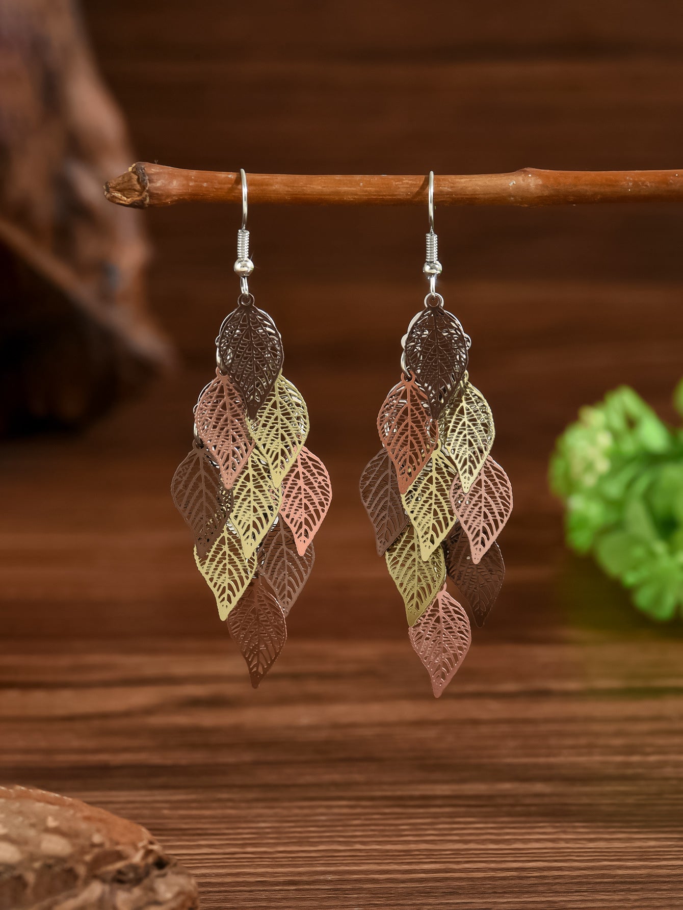 Women's Beach Style Retro Exaggerated Golden Scallop Versatile Creative Shell Starfish Earrings
