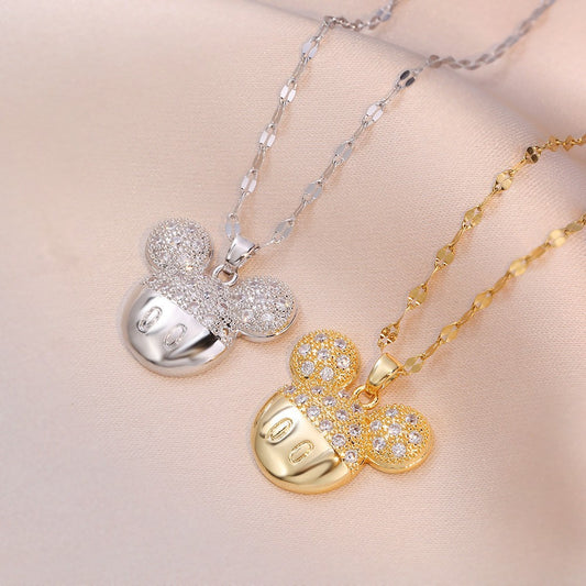 Women's Temperament Cute Zircon Commute Style Simple Necklaces