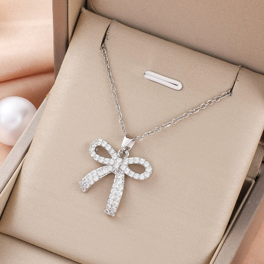 Fashion Bow Female Niche Design Clavicle Necklaces