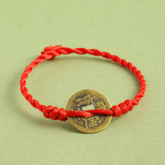 Women's & Men's Dynasty Five Coins Copper Coin Handmade Bracelets