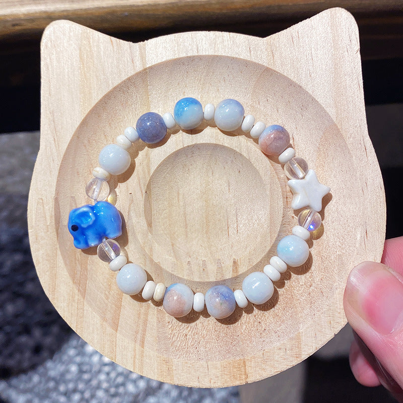 Children's Ceramic Niche High-grade Beaded Cute Small Bracelets