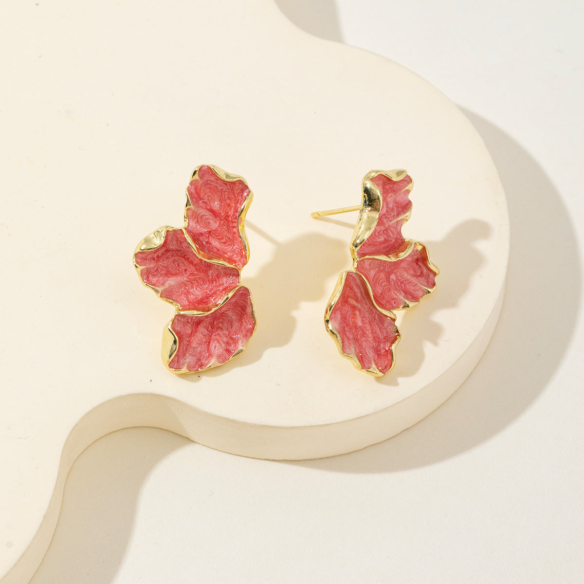 Pure Design Maple Leaf Flower Affordable Luxury Fashion Earrings