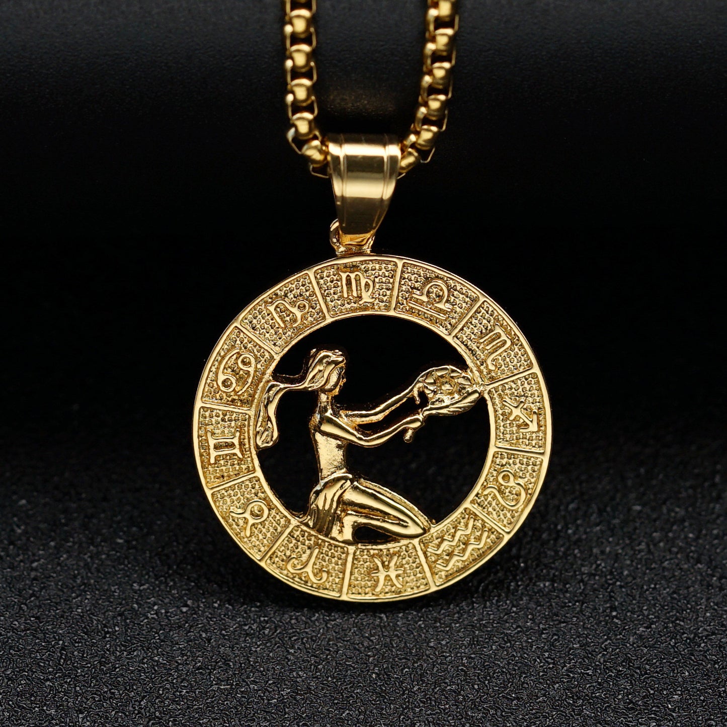 Trendy Retro Hollow Twee Constellation Personalized Pendant