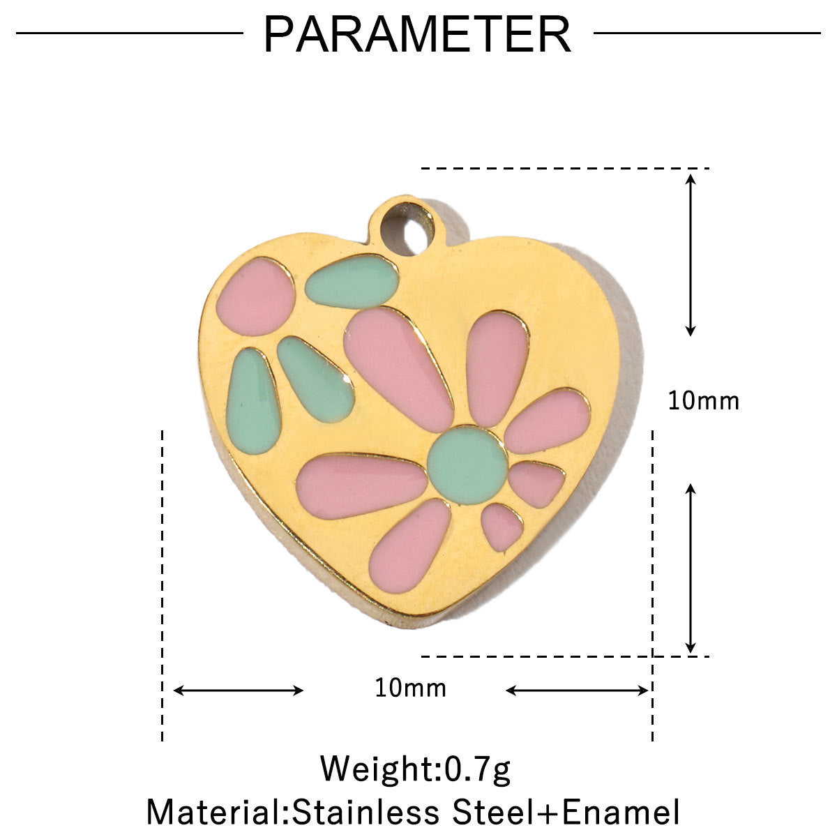 Flower Fish Colorful Oil Titanium Steel Female Angel Pendants