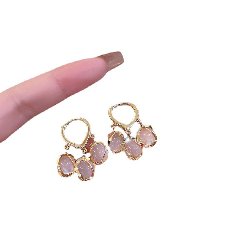 Unique Elegant Light Luxury Opal Female Earrings