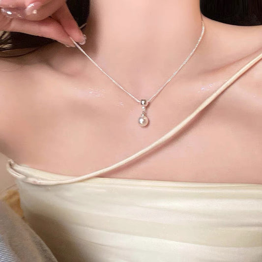 Women's Pearl Advanced Design Accessories Minority Simple Necklaces