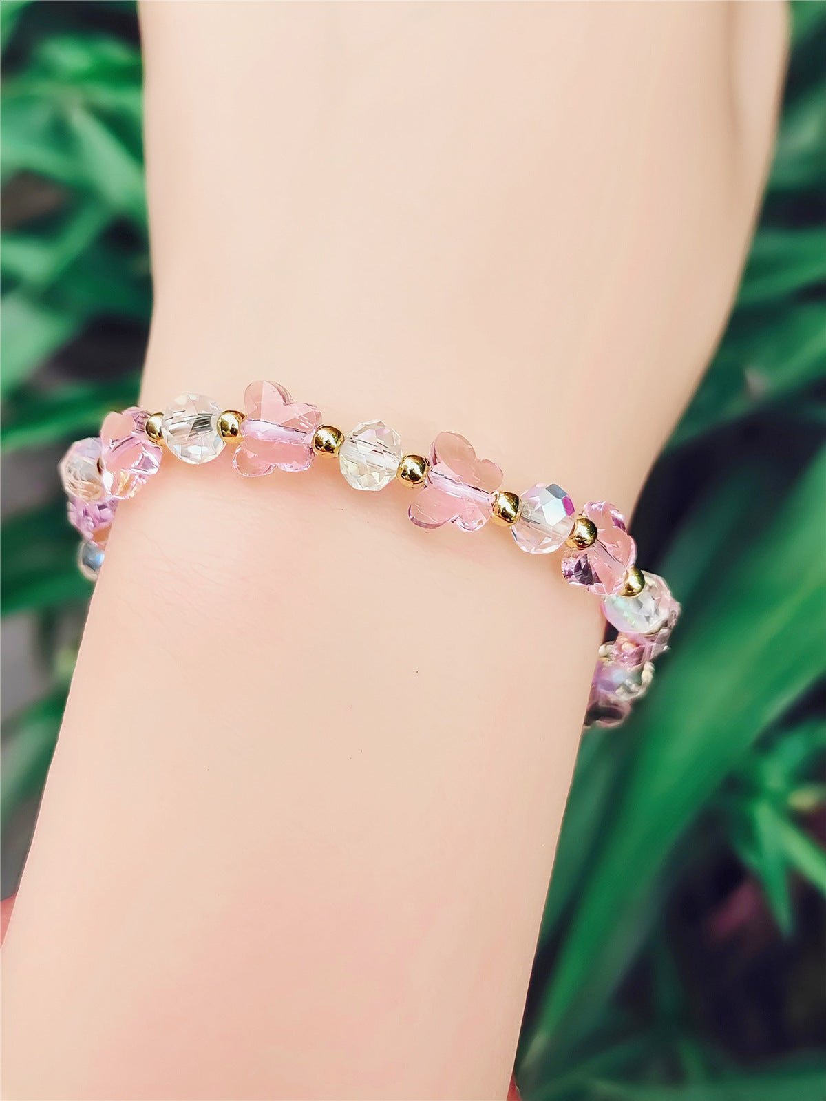 Women's Crystal Optional Sweet Fashion Ornament Butterfly Bracelets