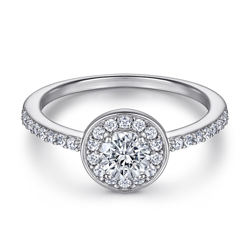 Sier Zircon Pearl Female Niche High Rings