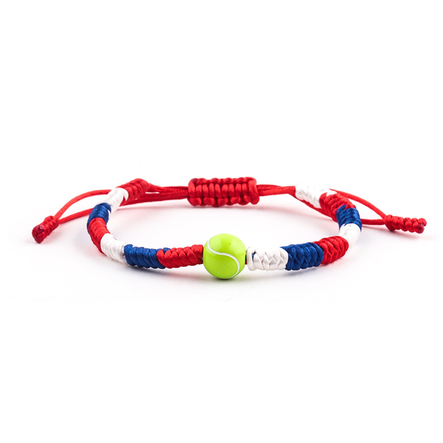 Sports Woven Adjustable Football Tennis Black Bracelets