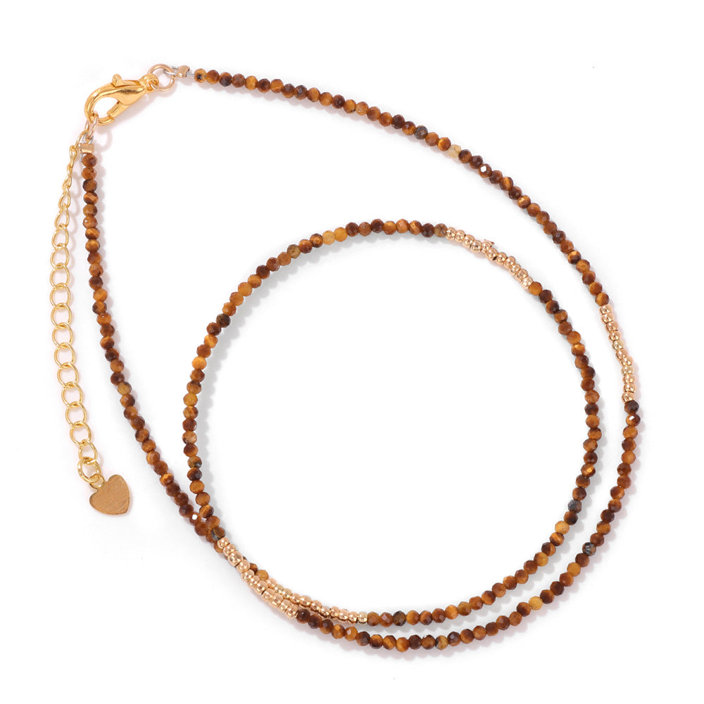 Stone Beading Clavicle Chain Female Niche Necklaces