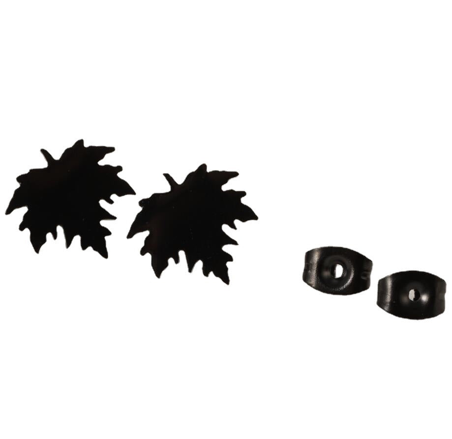 Vintage Fresh Simple Maple Leaf Stainless Earrings