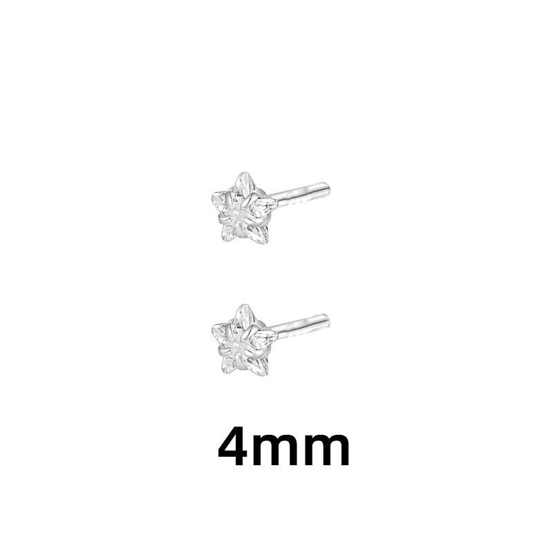Ear Cheap Night Market Stall Five-pointed Bone Stud Earrings