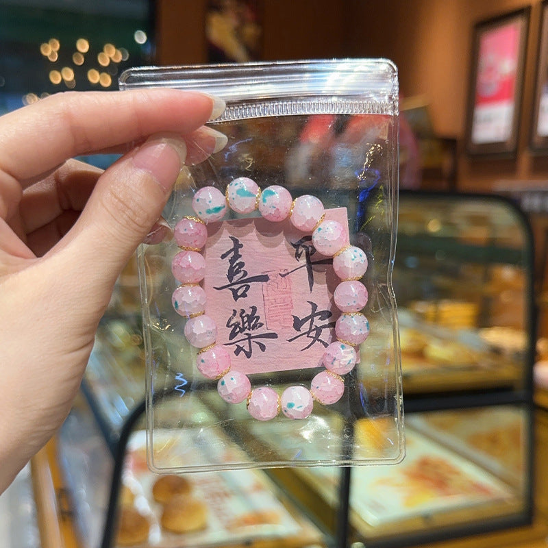 Women's & Men's Glazed Night Market Stall Ceramic Beaded Bracelets