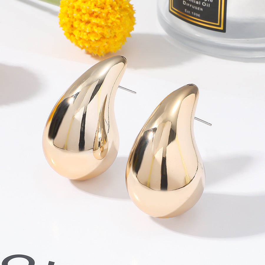 Women's Drop Ear Temperament Personality Metallic Teardrop Earrings