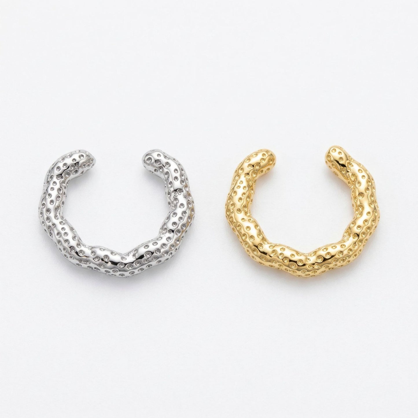 Copper Light Luxury Personality Unique Irregular Ear Clip