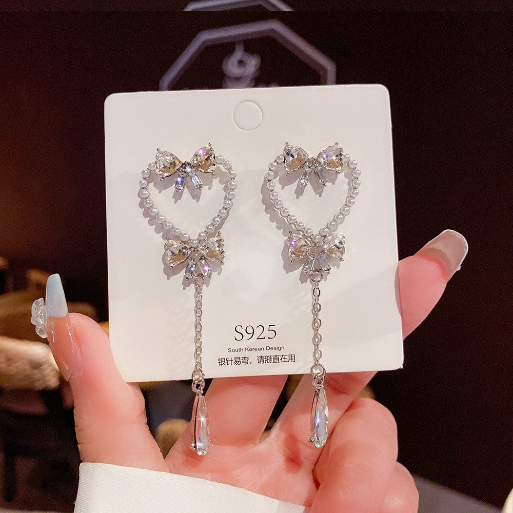 Women's Vintage Tassel Diamond High-grade Ear Minority Earrings