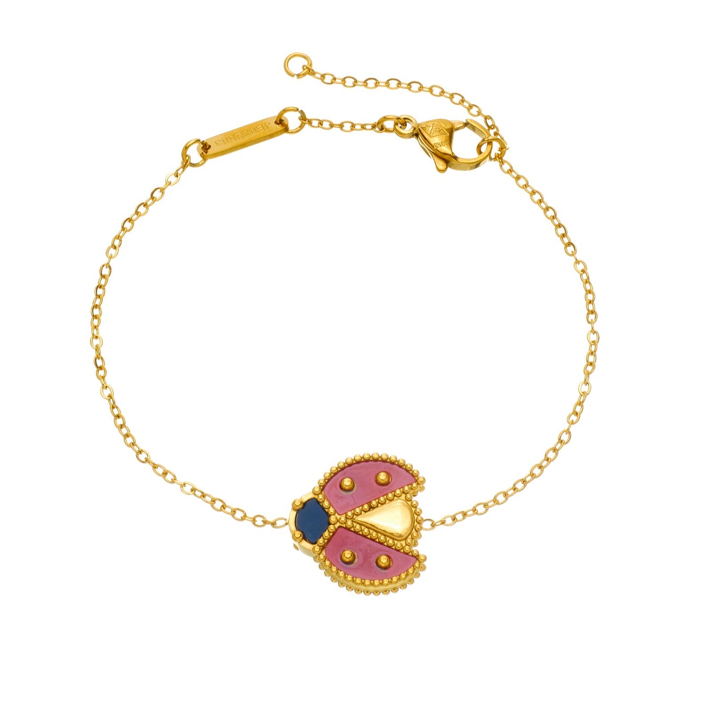 Slouchy Hot Ladybug Gold-plated Clavicle Chain Jewelry Set