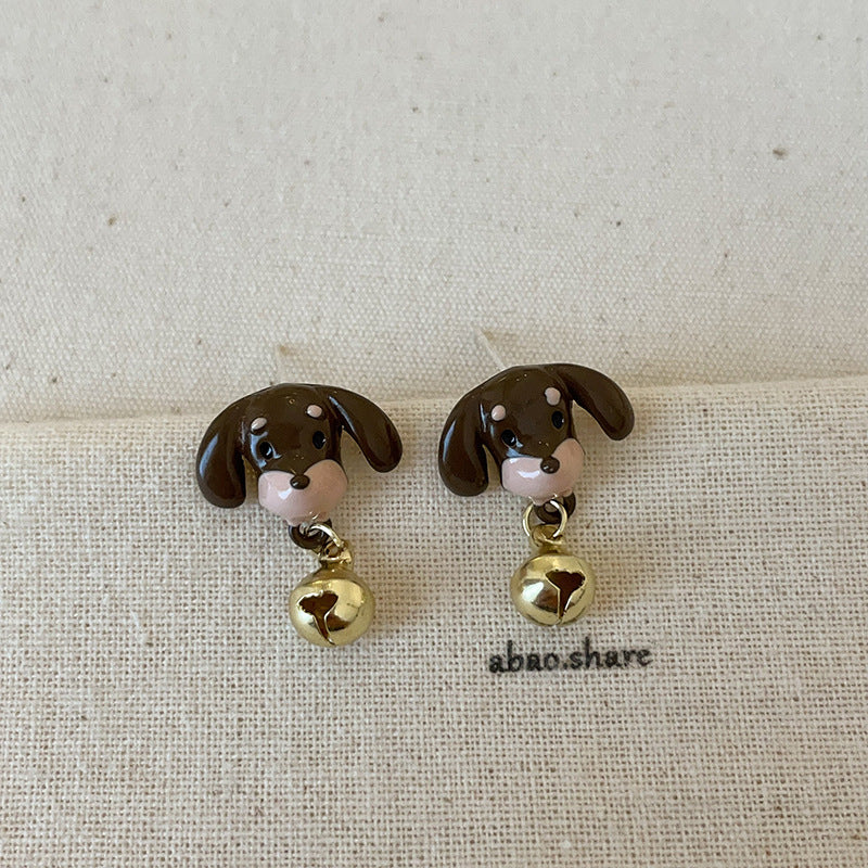Cartoon Sausage Dog Ear Collection Female Cute Funny Exquisite Rings