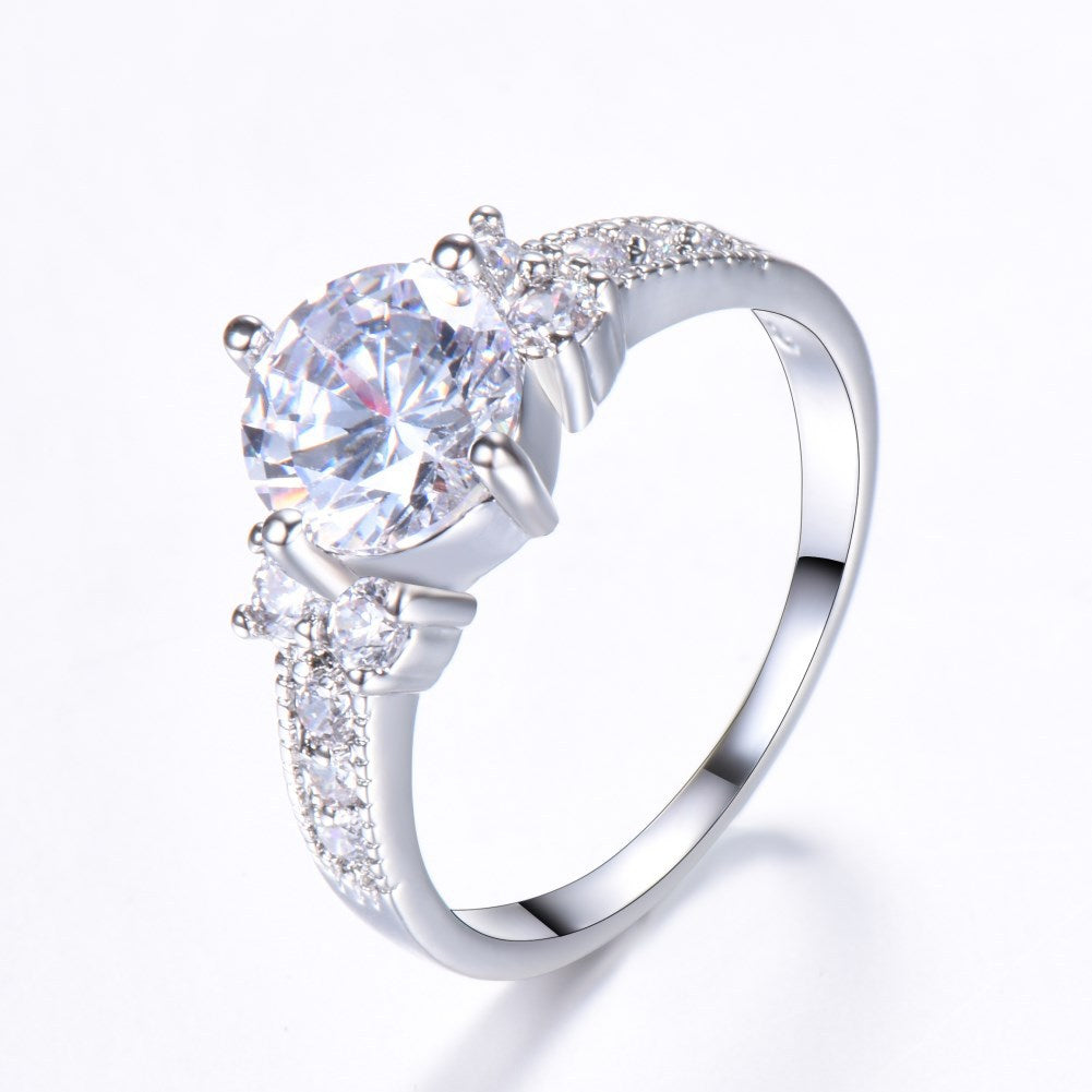 Zircon Opal Rhinestone Fashion Simple Retro Rings