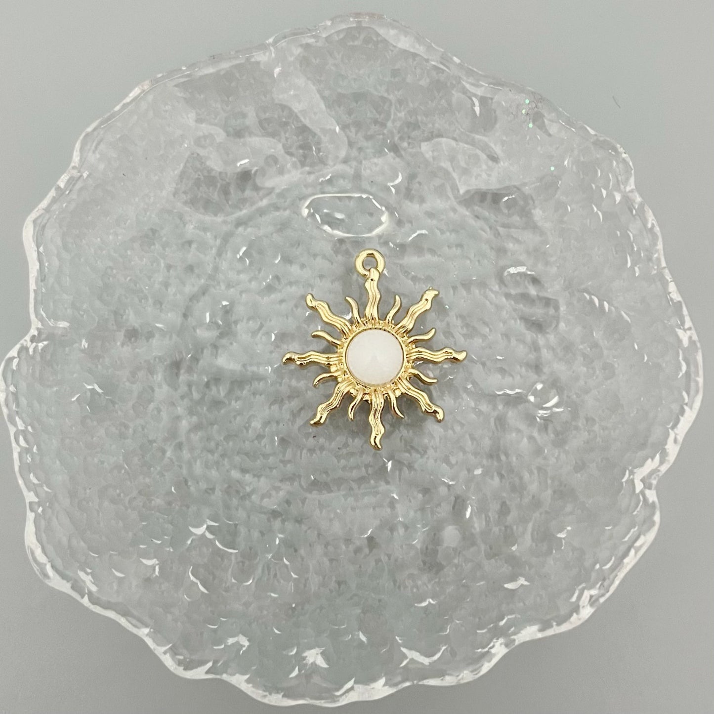 Alloy Baroque Water Transparent Series Gem Sunflower Necklaces