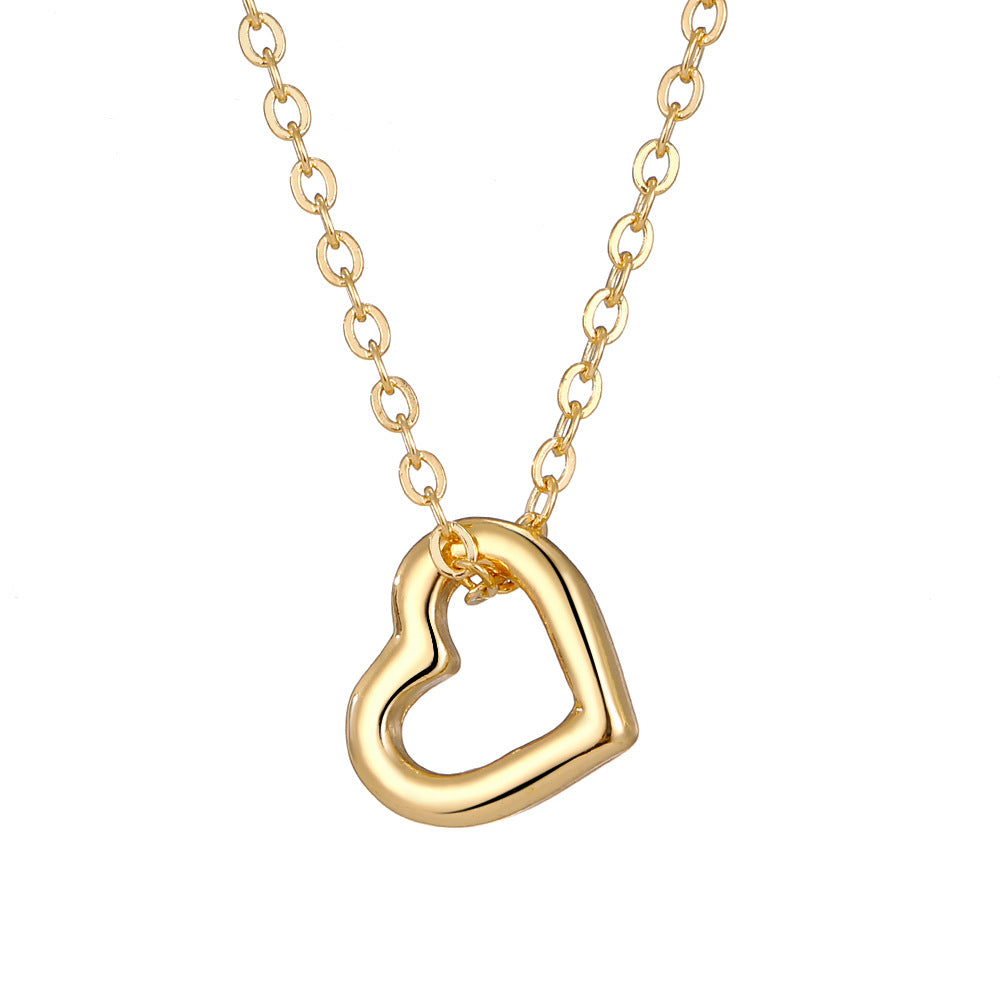 Heart Cross Female Light Luxury Minority Necklaces