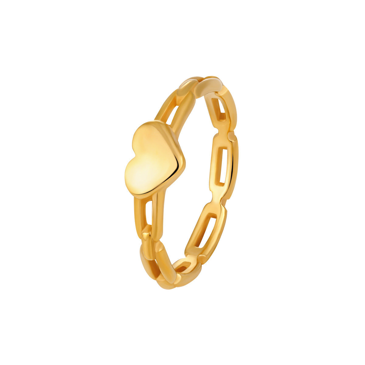 Design Hollow Gold Plated Fashion Geometric Rings