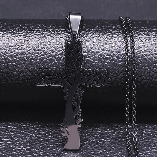 Women's & Men's Steel Cross Shelf Gold Jewelry Simple Pendants