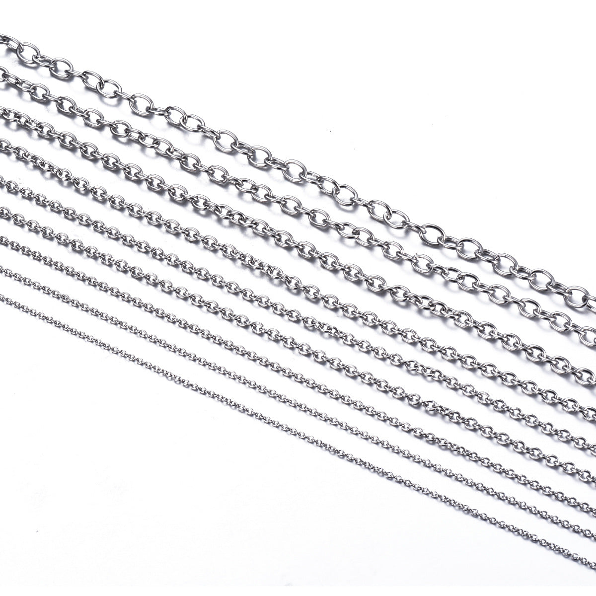 Simple Style Round Cross O-shaped Chain Necklaces