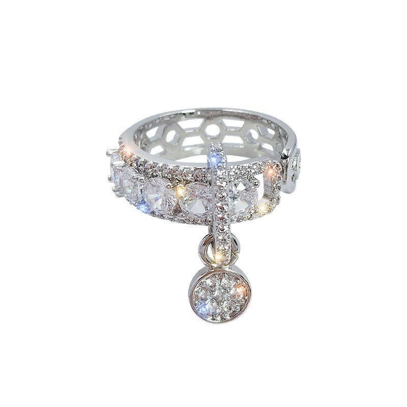 Women's High-grade Zircon Cold Style Design Fashion Rings