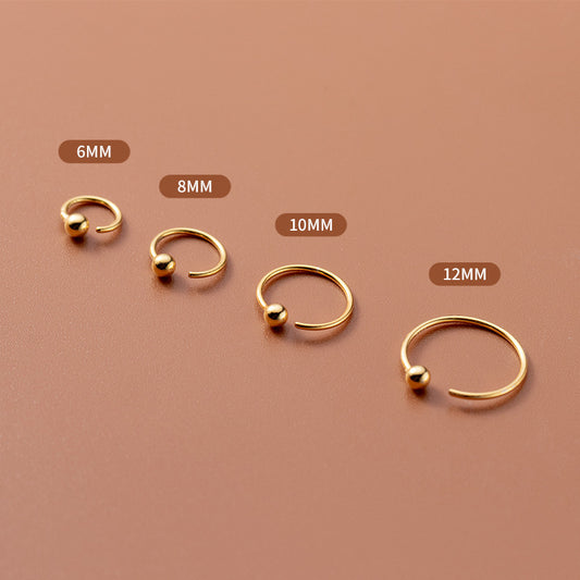 Women's Ear Hook Round Beads Beans Mini Earrings