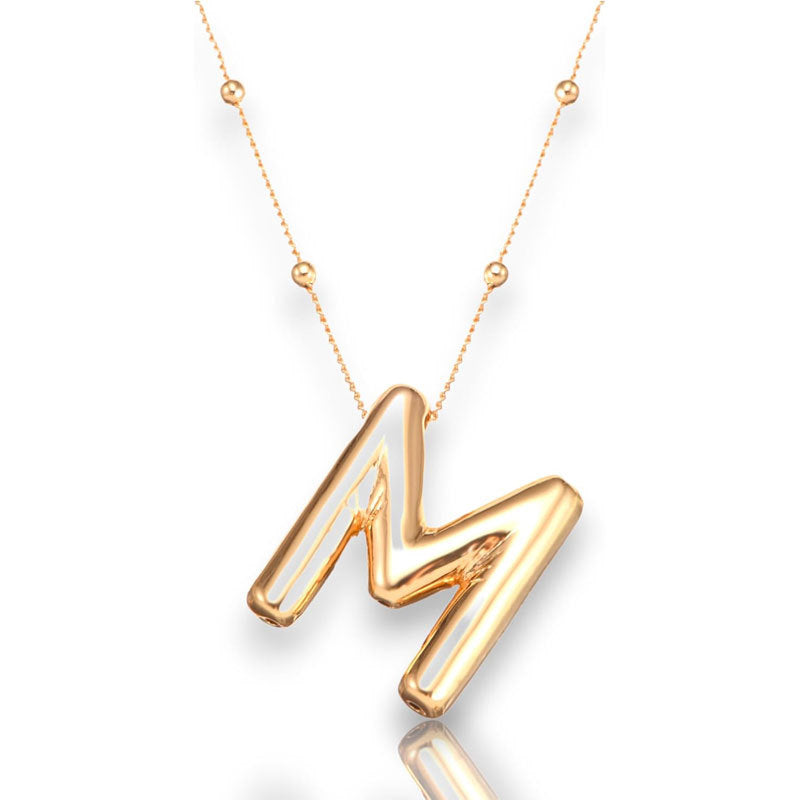 Glossy Letter Copper Popular Accessory Exquisite Necklaces