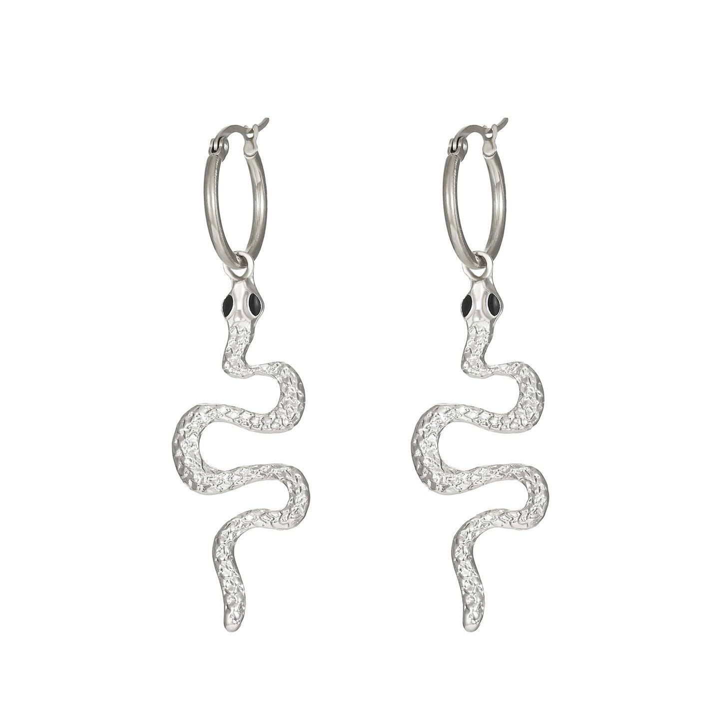 Personality Curved Snake Exaggerated Creative Punk Earrings