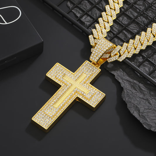Full Diamond Cross Rap Hip Hop Style Pendants