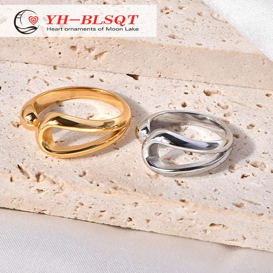 Steel Fashion Personalized Titanium Niche Design Rings