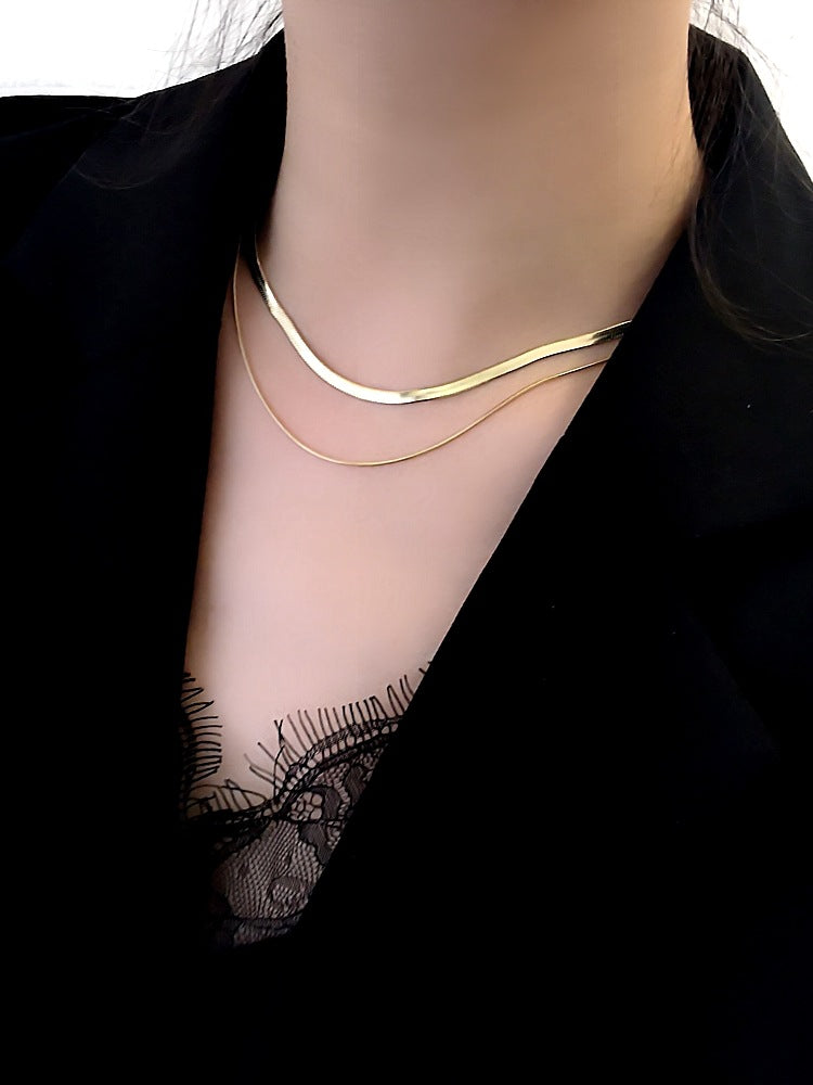 Women's Innovative French With Snake Bone Necklaces