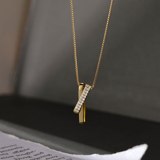Geometric Cross Female Clavicle Chain Summer Design Necklaces