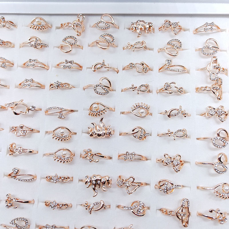 Spring Female Boxed Index Finger Ornament Rings