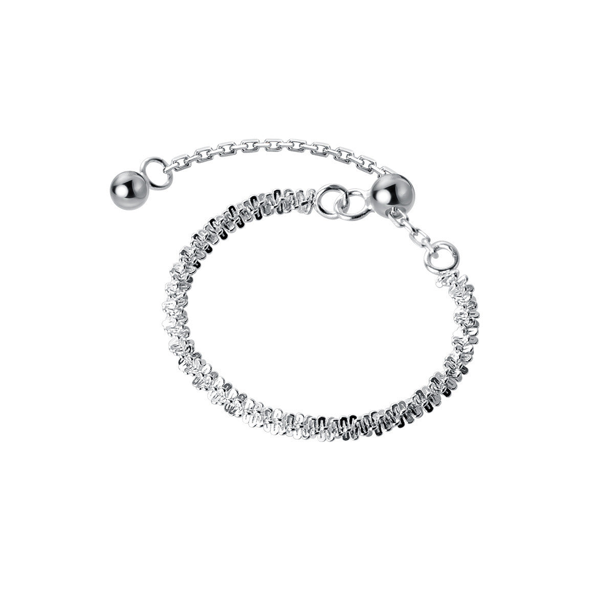 Women's Sterling Sier Sparkling Starry Sky Style Rings