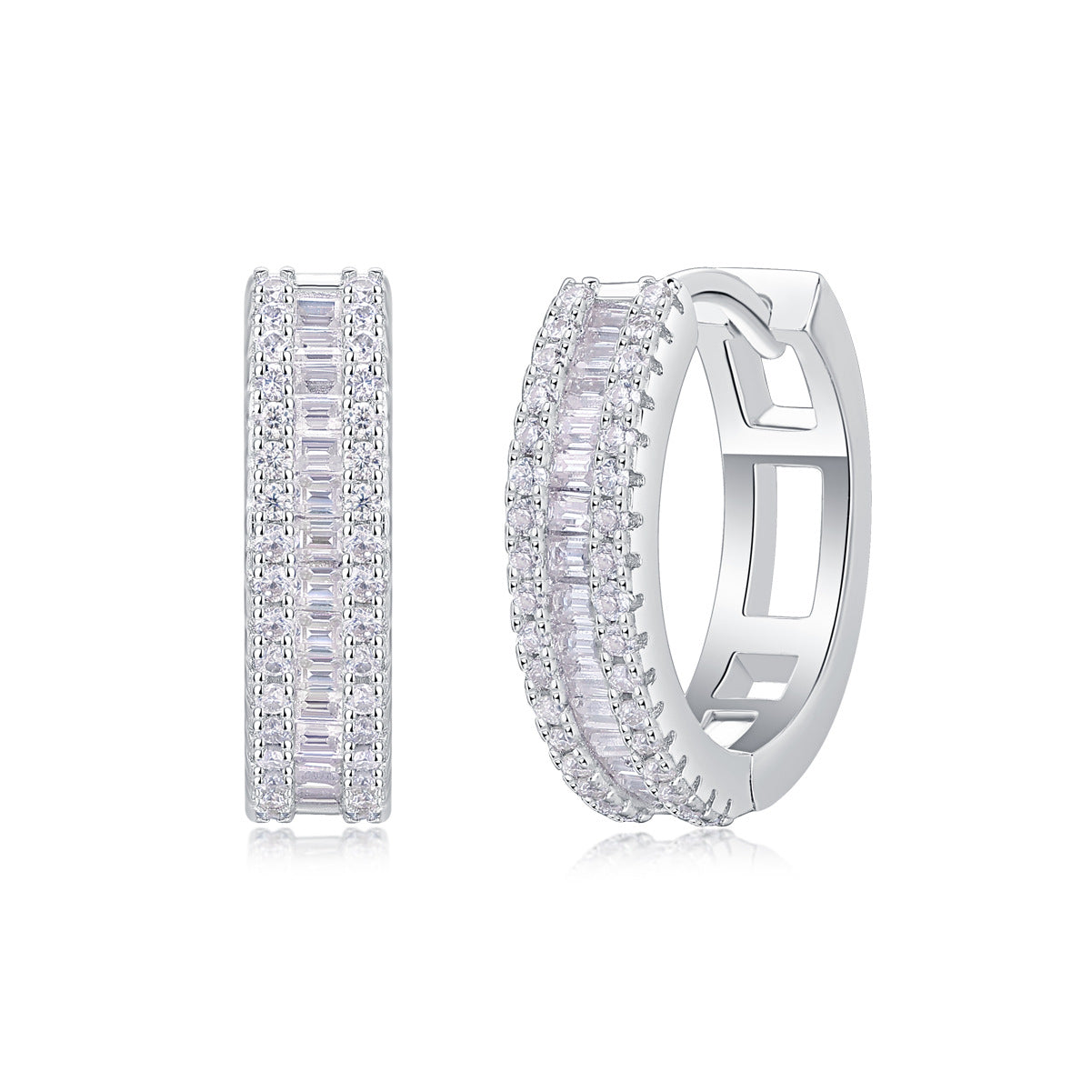 Women's Temperament Special Interest Light Luxury Sier Earrings