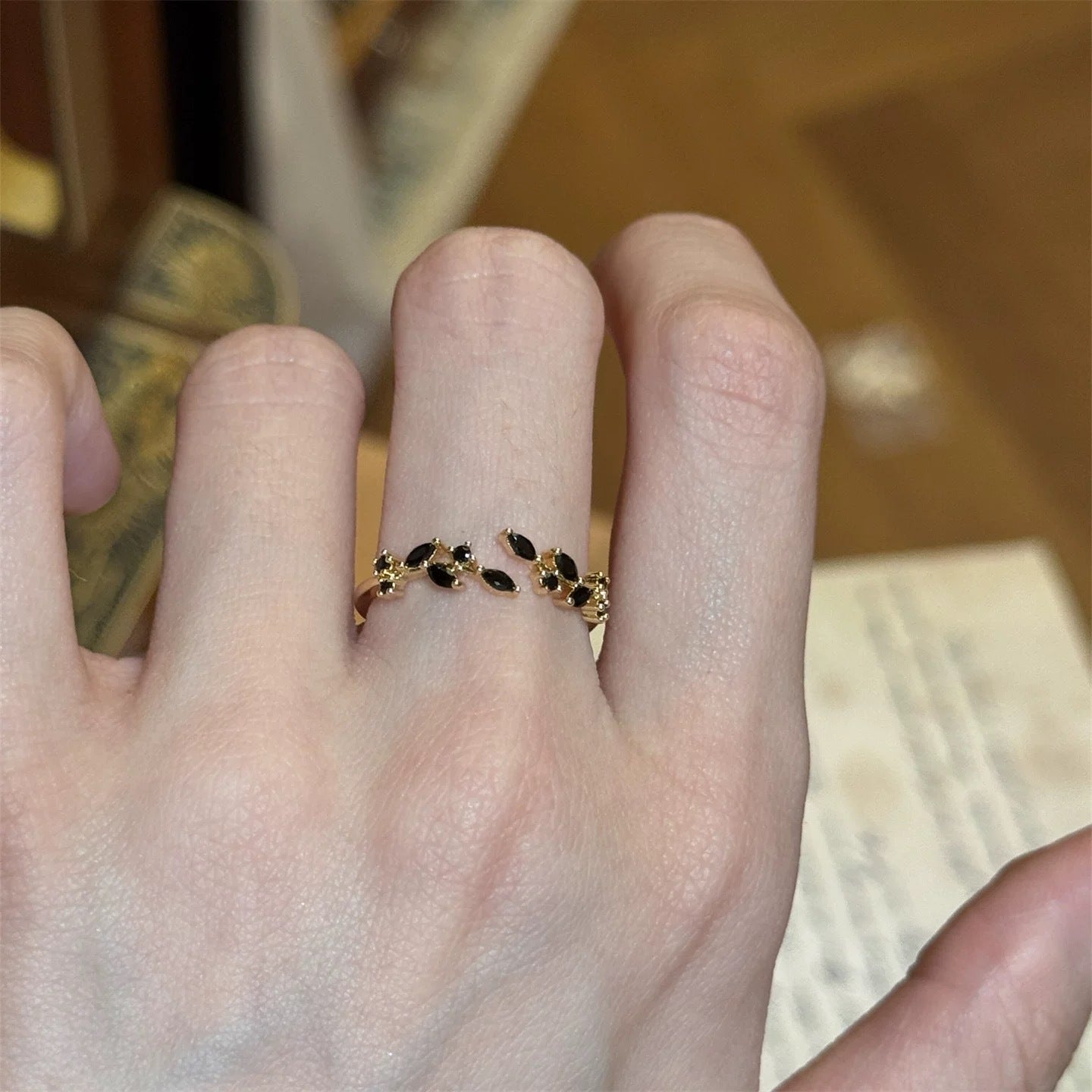 Female Style Unique Niche Design Twin Ring